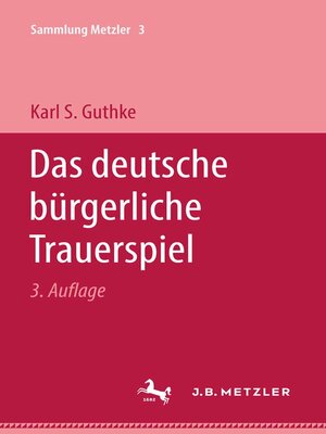 cover image of Das deutsche bürgerliche Trauerspiel